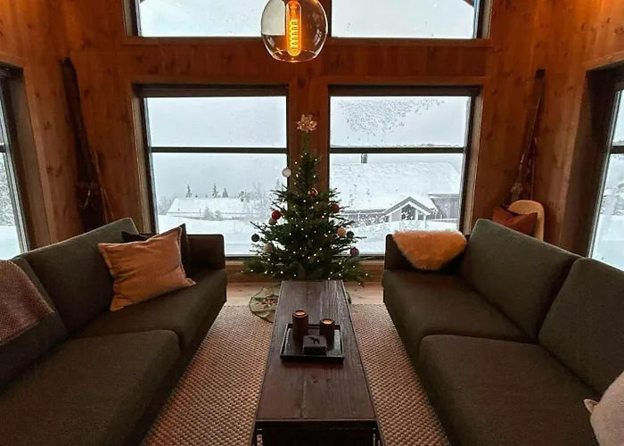 Сasa de vacaciones With Sauna And Views Over Hallingdal Flå